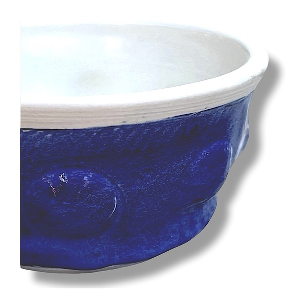 Cobalt Blue & White Pottery Bowl from my Clay Studio/Decor, Snack, Ice Cream - Picture 6 of 7